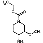 CAS#: 156970-98-8， Ethyl (3S,4R)-4-Amino-3-Methoxy-1-Piperidinecarboxylate