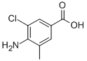 structure of CAS# 157069-52-8, 4-Amino-3-Chloro-5-Methyl-Benzoic Acid;4-Amino-3-Chloro-5-Methylbenzoic Acid 95%;4-AMINO-3-CHLORO-5-METHYLBENZOIC ACID