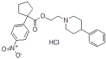 CAS#: 157097-10-4， 2-(4-Phenylpiperidin-1-Yl)Ethyl 1-(4-Nitrophenyl)Cyclopentane-1-Carboxylate Hydrochloride