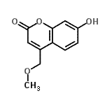 结构式 CAS# 157101-77-4, 7-羟基-4-(甲氧基甲基)-2H-苯并吡喃-2-酮