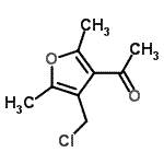 CAS 登录号：157134-96-8， 1-[4-(氯甲基)-2,5-二甲基-3-呋喃基]乙酮