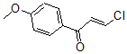 结构式 CAS# 15724-87-5, (alphae)-beta-氯-4'-甲氧基丙烯酰苯