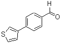 structure of CAS# 157730-74-0, 4-(3-Thienyl)-Benzaldehyde;4-(3-THIENYL)BENZENECARBALDEHYDE;BENZALDEHYDE, 4-(3-THIENYL)-;4-THIOPHEN-3-YL-BENZALDEHYDE