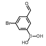 structure of CAS# 157866-06-3, (3-Bromo-5-Formylphenyl)Boronic Acid;3-bromo-5-formylphenylboronic acid