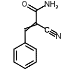 结构式 CAS# 15795-18-3, 2-氰基-3-苯基丙烯酰胺