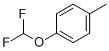 structure of CAS# 1583-83-1, 1-(Difluoromethoxy)-4-Methyl-Benzene;1-(Difluoromethoxy)-4-Methyl-Benzene;Tl 00440