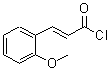 结构式 CAS# 15851-91-9, (2E)-3-(2-甲氧基苯基)丙烯酰氯