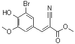 CAS#: 158532-02-6， Methyl (2E)-3-(3-Bromo-4-Hydroxy-5-Methoxyphenyl)-2-Cyanoacrylate