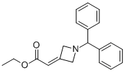 structure of CAS# 158602-32-5, 2-[1-(Diphenylmethyl)-3-Azetidinylidene]-Acetic Acid Ethyl Ester;ETHYL 2-(1-BENZHYDRYLAZETIDIN-3-YLIDENE) ACETATE