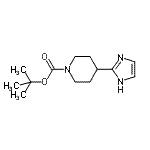 结构式 CAS# 158654-96-7, 2-甲基-2-丙基4-(1H-咪唑-2-基)-1-哌啶羧酸酯