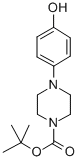 structure of CAS# 158985-25-2, 4-(4-Hydroxyphenyl)-1-Piperazinecarboxylic Acid 1,1-Dimethylethyl Ester;4-(4-HYDROXY-PHENYL)-PIPERAZINE-1-CARBOXYLIC ACID TERT-BUTYL ESTER;1-(4-HYDROXY-PHENYL)-PIPERAZINE-4-CARBOXYLIC ACID TERT-BUTYL ESTER;Tert-Butyl 4-(4-Hydroxyphenyl)Piperazine-1-Carboxylate