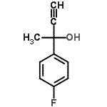 结构式 CAS# 159028-51-0, 2-(4-氟苯基)-3-丁炔-2-醇