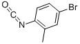 structure of CAS# 1591-98-6, 4-Bromo-1-Isocyanato-2-Methyl-Benzene;4-BROMO-2-METHYLPHENYL ISOCYANATE;5-Bromo-2-Isocyanatotoluene
