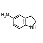 structure of CAS# 15918-80-6, 5-Indolinamine;1H-Indol-5-amine,2,3-dihydro-;indolin-5-amine;indolin-5-amine dihydrochloride