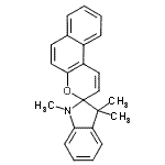 structure of CAS# 1592-43-4, 1',3',3'-Trimethyl-1',3'-Dihydrospiro[Benzo[f]Chromene-3,2'-Indole];1,3,3-Trimethylindoline-2-spiro-2'-(5',6'-benzo)-α-chromen;1,3,3-TRIMETHYLINDOLINO-β-NAPHTHOPYRYLOSPIRAN;1,3,3-Tri<wbr>methylind<wbr>olino-β-n<wbr>aphthopyr<wbr>ylospiran<wbr> [Photoch<wbr>romic Com<wbr>pound]