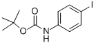 structure of CAS# 159217-89-7, N-(4-Iodophenyl)-Carbamic Acid 1,1-Dimethylethyl Ester;N-(Tert-Butoxycarbonyl)-4-Iodoaniline;TERT-BUTYL N-(4-IODOPHENYL)CARBAMATE;TERT-BUTYL 4-IODOPHENYLCARBAMATE