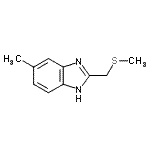 CAS#: 159598-38-6， 5-Methyl-2-(Methylsulfanylmethyl)-1H-Benzimidazole