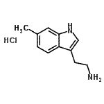 结构式 CAS# 159730-12-8, 2-(6-甲基-1H-吲哚-3-基)乙胺盐酸盐(1:1)