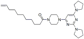 CAS#: 159872-32-9， 1-[4-(2,6-Dipyrrolidin-1-Ylpyrimidin-4-Yl)Piperazin-1-Yl]Undec-10-En-1-One