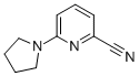 structure of CAS# 160017-13-0, 6-(1-Pyrrolidinyl)-2-Pyridinecarbonitrile;6-(Pyrrolidin-1-Yl)Pyridine-2-Carbonitrile 97%;6-(Pyrrolidin-1-Yl)Pyridine-2-Carbonitrile