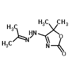 CAS#: 160155-04-4， 4-(2-Isopropylidenehydrazino)-5,5-Dimethyl-1,3-Oxazol-2(5H)-One