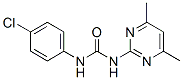 结构式 CAS# 16018-61-4, 1-(4,6-二甲基嘧啶-2-基)-3-(4-氯苯基)脲