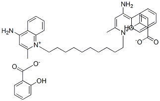 CAS#: 16022-70-1， 1,1'-(Decane-1,10-Diyl)Bis[4-Amino-2-Methylquinolinium] Di(Salicylate)