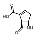 CAS#: 160385-98-8， (1S,5R)-7-Oxo-6-Azabicyclo[3.2.0]Hept-2-Ene-2-Carboxylic Acid