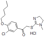 CAS#: 160518-48-9， 1-(3-Chloro-4-Pentoxyphenyl)-2-[(1-Methyl-4,5-Dihydroimidazol-2-Yl)Sulfanyl]Ethanone Hydrochloride