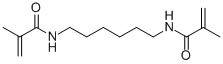 structure of CAS# 16069-15-1, 1,6-Hexamethylene Bis-Methacrylamide;2-Methyl-N-[6-[(2-Methyl-1-Oxoprop-2-Enyl)Amino]Hexyl]Prop-2-Enamide;N-(6-Methacrylamidohexyl)-2-Methyl-Acrylamide