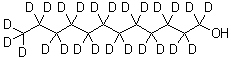 structure of CAS# 160776-83-0, 1-(<Sup>2</Sup>H<Sub>25</Sub>)Dodecanol;1-Dodecan-d25-ol;1-dodecanol;Dodecyl-d25 alcohol
