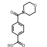 结构式 CAS# 160816-43-3, 4-(4-吗啉基羰基)苯甲酸