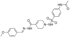 CAS#: 160857-56-7， 1-[(4-Acetamidophenyl)Sulfonylamino]-N-[(4-Methoxyphenyl)Methylideneamino]-3,6-Dihydro-2H-Pyridine-4-Carboxamide