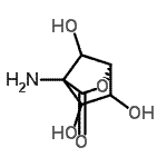CAS#: 160868-82-6， (1S)-4-Amino-5,6,7-Trihydroxy-2-Oxabicyclo[2.2.1]Heptan-3-One