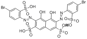 CAS#: 16091-04-6， 3,6-Bis[(4-Bromo-2-Sulphophenyl)Azo]-4,5-Dihydroxynaphthalene-2,7-Disulphonic Acid
