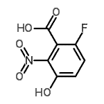 CAS#: 160911-02-4， 6-Fluoro-3-Hydroxy-2-Nitrobenzoic Acid