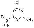 结构式 CAS# 16097-60-2, 4-氯-6-(三氟甲基)-2-嘧啶胺