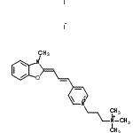 CAS#: 161016-55-3， 4-[(1E,3Z)-3-(3-Methyl-1,3-Benzoxazol-2(3H)-Ylidene)-1-Propen-1-Yl]-1-[3-(Trimethylammonio)Propyl]Pyridinium Diiodide