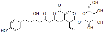 CAS#: 161161-66-6， (3R,4aS)-5-Ethenyl-3-[(4S)-4-Hydroxy-6-(4-Hydroxyphenyl)-2-Oxohexyl]-6-[(2S,3R,4S,5S,6R)-3,4,5-Trihydroxy-6-(Hydroxymethyl)Oxan-2-Yl]Oxy-4,4A,5,6-Tetrahydro-3H-Pyrano[5,4-c]Pyran-1-One
