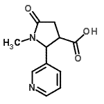 CAS#: 161171-06-8， 1-Methyl-5-Oxo-2-(3-Pyridinyl)-3-Pyrrolidinecarboxylic Acid