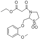 CAS#: 161364-67-6， Ethyl 3-[2-[(2-Methoxyphenoxy)Methyl]-1,1-Dioxo-1,3-Thiazolidin-3-Yl]-3-Oxopropanoate