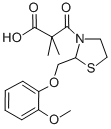 CAS#: 161364-70-1， 3-[2-[(2-Methoxyphenoxy)Methyl]-1,3-Thiazolidin-3-Yl]-2,2-Dimethyl-3-Oxopropanoic Acid