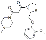CAS#: 161364-73-4， 1-[2-[(2-Methoxyphenoxy)Methyl]-1,3-Thiazolidin-3-Yl]-3-(4-Methylpiperazin-1-Yl)Propane-1,3-Dione