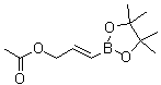 structure of CAS# 161395-97-7, 3-Acetoxy-1-propenylboronic acid pinacol ester;(2E)-3-(4<wbr>,4,5,5-te<wbr>tramethyl<wbr>(1,3,2-di<wbr>oxaborola<wbr>n-2-yl))p<wbr>rop-2-eny<wbr>l acetate;(2E)-3-(4<wbr>,4,5,5-te<wbr>tramethyl<wbr>-1,3,2-di<wbr>oxaborola<wbr>n-2-yl)-2<wbr>-propen-1<wbr>-yl aceta<wbr>te;(2E)-3-(4<wbr>,4,5,5-te<wbr>tramethyl<wbr>-1,3,2-di<wbr>oxaborola<wbr>n-2-yl)pr<wbr>op-2-en-1<wbr>-yl aceta<wbr>te