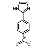 structure of CAS# 1614-06-8, 2-(4-Nitrophenyl)-1H-Imidazole;2-(4-nitrophenyl)-1H-imidazole;2-(4-Nitro-phenyl)-1H-imidazole;2-(4-Nitrophenyl)imidazole