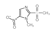 结构式 CAS# 1615-53-8, 1-甲基-2-甲基磺酰基-5-硝基咪唑