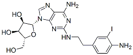 CAS#: 161536-31-8， (2R,3R,4S,5R)-2-[6-Amino-2-[2-(4-Amino-3-Iodophenyl)Ethylamino]Purin-9-Yl]-5-(Hydroxymethyl)Oxolane-3,4-Diol