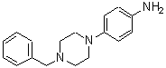 结构式 CAS# 16154-69-1, 4-[4-(苯基甲基)-1-哌嗪基]-苯胺