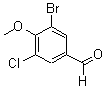 CAS#: 161565-36-2， 3-Bromo-5-Chloro-4-Methoxybenzaldehyde