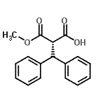 CAS#: 161869-03-0， (2S)-2-Benzhydryl-3-Methoxy-3-Oxo-Propanoic Acid